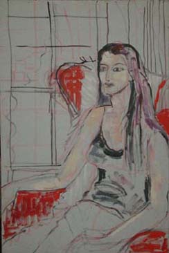 Lady in Red Chair